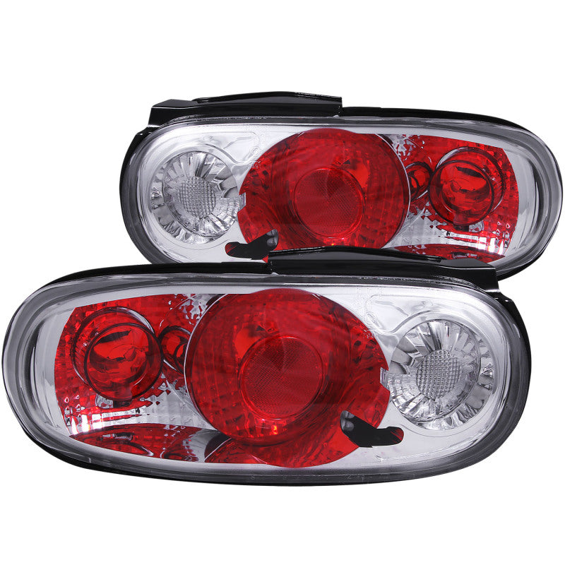 ANZO 1990-1997 Mazda Miata Taillights Chrome - 0