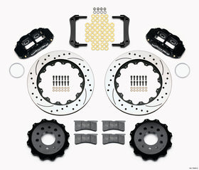 Wilwood Narrow Superlite 4R Rear Kit 14.00in Drilled Morrison Multilink IRS (2010-15 Camaro Based)
