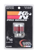 K&N Rubber Base Crankcase Vent Filter - 0.55in Flange ID 1.375in OD 1.125in Height-5