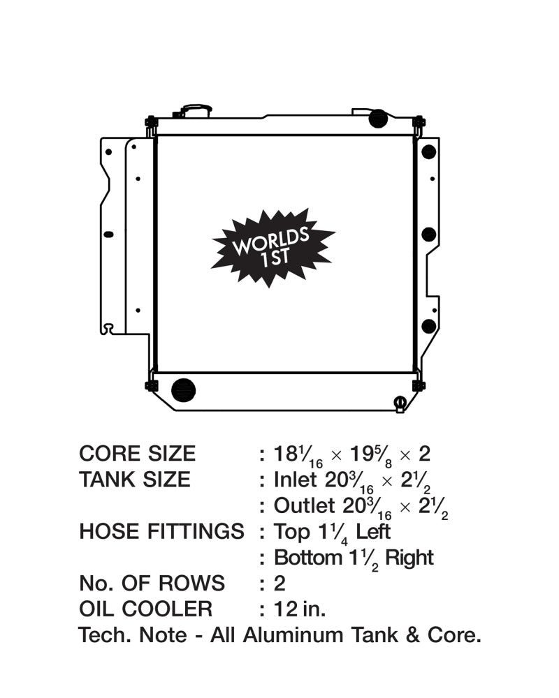 CSF 05-06 Jeep Wrangler Radiator - 0
