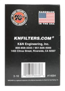 K&N Universal Round Clamp-On Air Filter 3in Flange ID x 6in Base OD x 4.625in Top OD x 3in Height-11