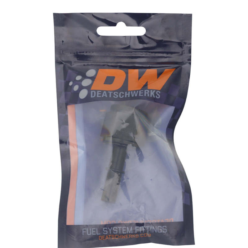 DeatschWerks 10AN Female Flare Swivel to 3/8in Male EFI Quick Disconnect - Anodized Matte Black - 0