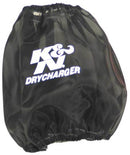 K&N Round Tapered Air Filter Wrap Black 7.5in Base ID / 4.5in Top ID / 6in Height-1