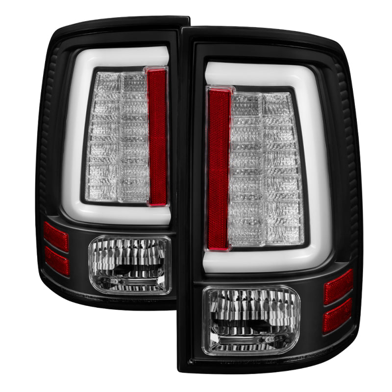 Spyder 09-16 Dodge Ram 1500 Light Bar LED Tail Lights - Black ALT-YD-DRAM09V2-LED-BK - 0