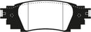 EBC 2016+ Lexus RX350 3.5L Greenstuff Rear Brake Pads-2