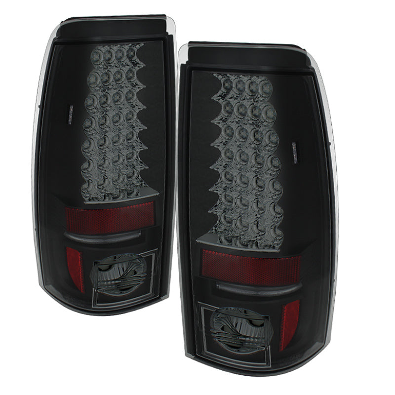 Spyder Chevy Silverado 1500 99-02 (Not Fit Stepside) LED Tail Lights Blk Smke ALT-YD-CS99-LED-BSM - 0