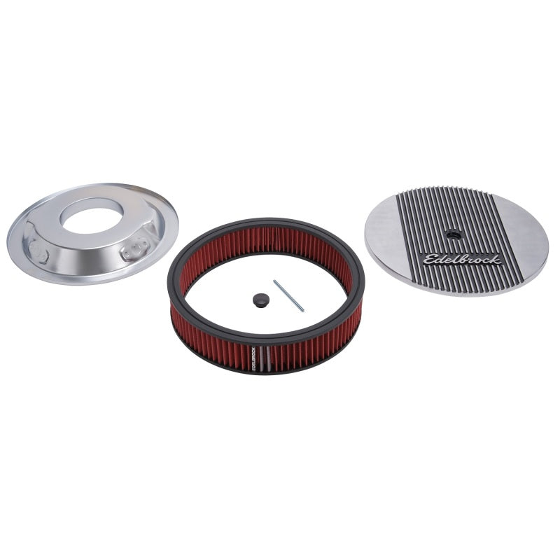 Edelbrock Air Cleaner Elite II 14In Diameter w/ 3In Element Polished - 0