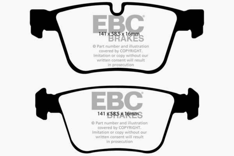 EBC 07-11 Mercedes-Benz CL63 AMG 6.2 Yellowstuff Rear Brake Pads