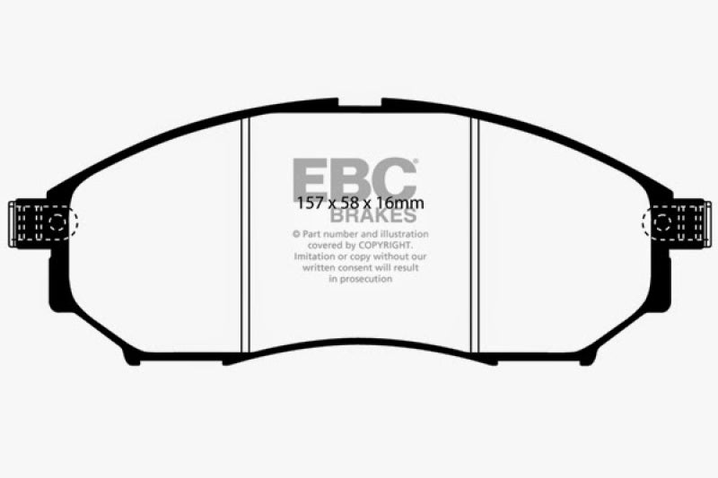 EBC 06-09 Infiniti FX35 3.5 Greenstuff Front Brake Pads - 0