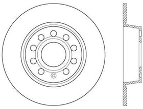 StopTech 06-10 Audi A3/08-10 TT / 06-09 VW GTI Mk V Cryo-Stop Left Rear Slotted Rotor