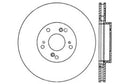 StopTech 06-08 Honda Civic Si Cross Drilled Right Front Rotor-3