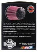 K&N Universal Rubber Filter - Round Tapered 6in Base OD x 3in Flange ID x 6in H-13