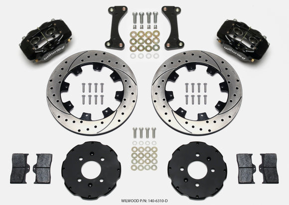Wilwood Forged Dynalite Front Hat Kit 12.19in Drilled 90-99 Civic w/240 mm Disc
