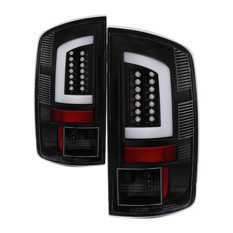 Spyder 03-06 Dodge Ram 2500/3500 V3 Light Bar LED Tail Light - Black (ALT-YD-DRAM02V3-LBLED-BK) - 0