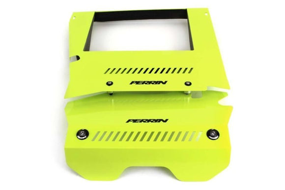 PERRIN 15-21 Subaru WRX Engine Cover Kit (Intercooler & Pulley Covers Incl.) - Neon Yellow