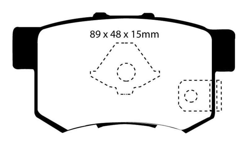 EBC 10-12 Acura RDX 2.3 Turbo Redstuff Rear Brake Pads - 0