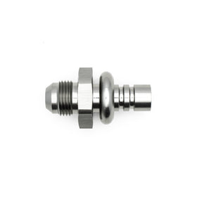DeatschWerks 8AN Male Flare to 1/2in Ford Male EFI Quick Connect Adapter - Anodized Matte Black - 0