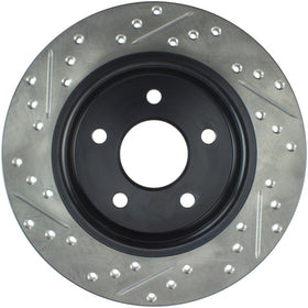 StopTech 12-15 Ford Focus w/ Rear Disc Brakes Rear Left Slotted & Drilled Rotor - 0