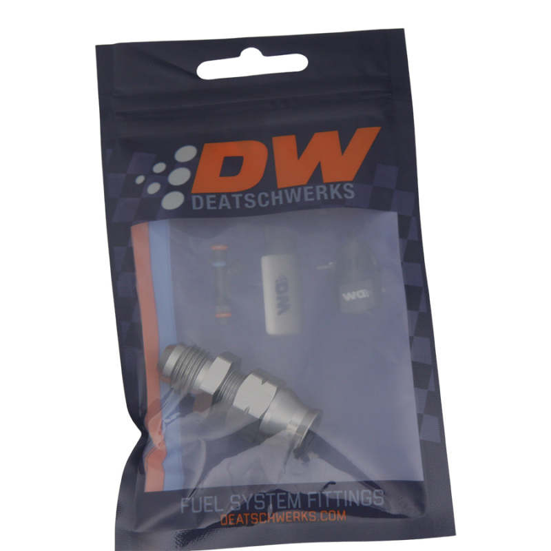 DeatschWerks 6AN Male Flare to 5/16in Hardline Compression Adapter (Incl. 1 Olive Insert) - 0