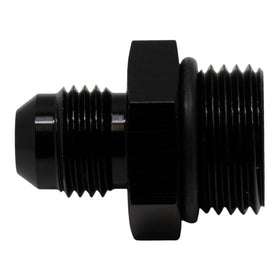 DeatschWerks 8AN ORB Male to 6AN Male Flare Adapter (Incl O-Ring) - Anodized Matte Black - 0