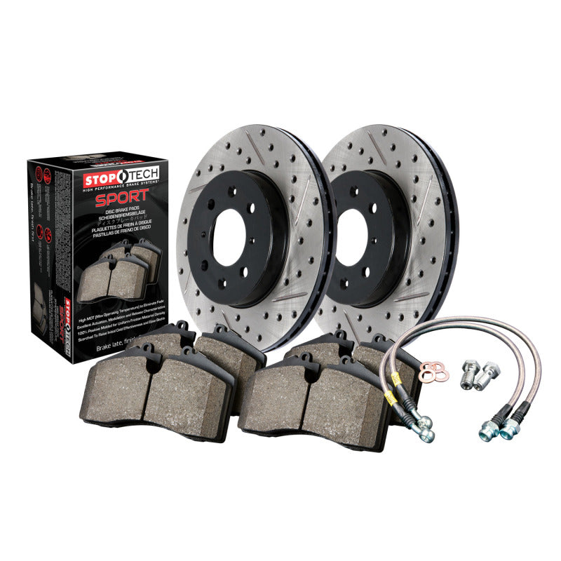 Sport Axle Pack, Drilled & Slotted, Front - 0
