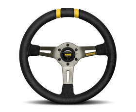 Momo MODDRIFT Steering Wheel 330 mm -  Black Suede/Anth Spokes/2 Stripes
