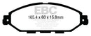 EBC 12-13 Infiniti JX35 3.5 Yellowstuff Front Brake Pads-4