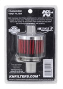 K&N 1in Flange ID x 2in OD x 1.5 inch H Rubber Base Crankcase Vent Filter-11