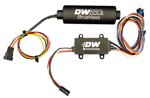 DeatschWerks DW650iL Series 650LPH In-Line External Fuel Pump w/ PWM Controller