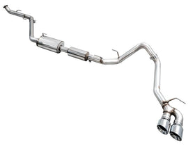 AWE Tuning Exhaust for 4th Gen Toyota Tacoma Dual Chrome Silver Tips - 0