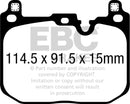 EBC 2018+ BMW X2 Yellowstuff Front Brake Pads-1