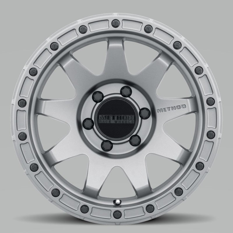 Method MR317 17x8.5 0mm Offset 6x5.5 106.25mm CB Matte Titanium Wheel - 0