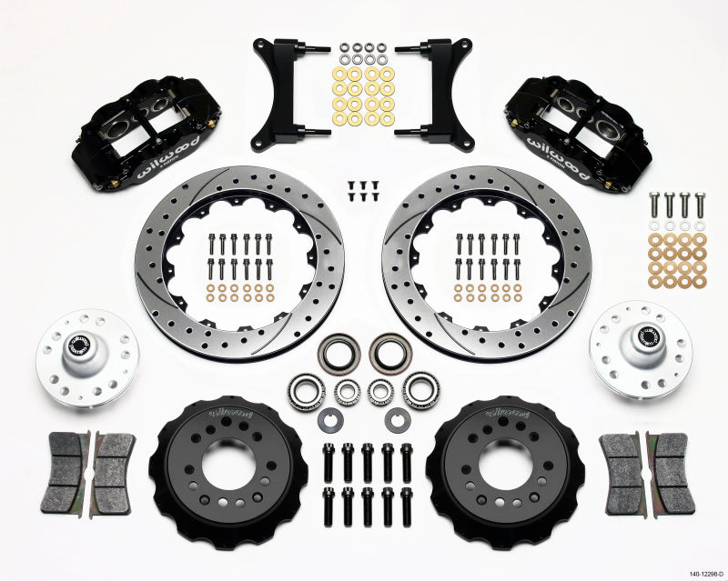 Wilwood Narrow Superlite 6R Front Hub Kit 12.88in Drilled 79-87 GM G Body - 0