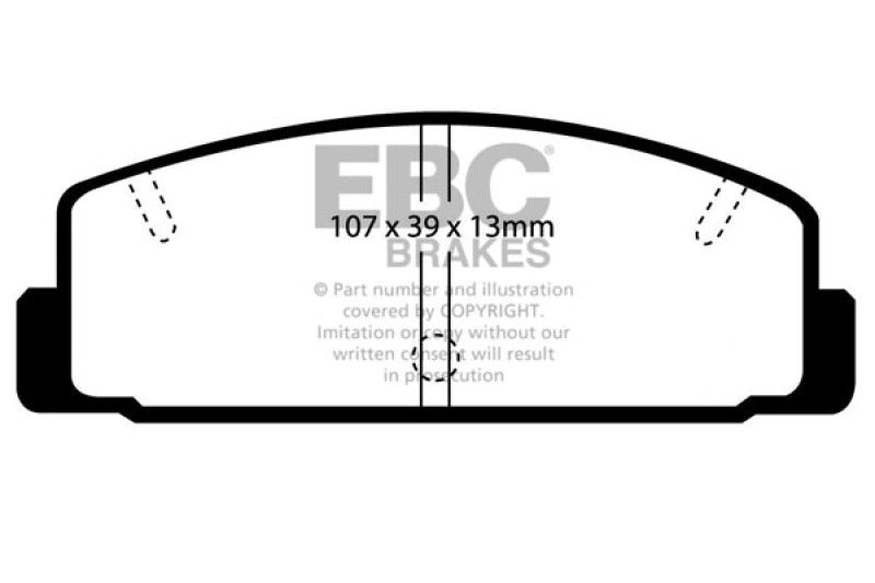 EBC 03-04 Mazda Protege 2.0 Turbo (Mazdaspeed) Greenstuff Rear Brake Pads - 0