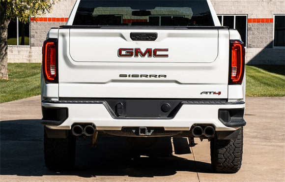 Corsa 19-25 GMC Sierra 1500 Cat-Back Dual Rear Exit with Twin 4in Black Powder Coat Pro-Series Tips