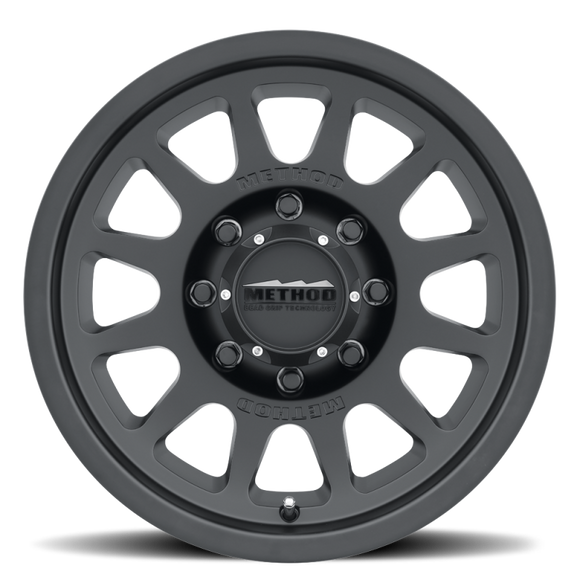 Method MR703 17x8.5 0mm Offset 8x6.5 130.81mm CB Matte Black Wheel