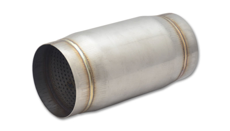 Vibrant SS Race Muffler 4in inlet/outlet x 9in long - 0