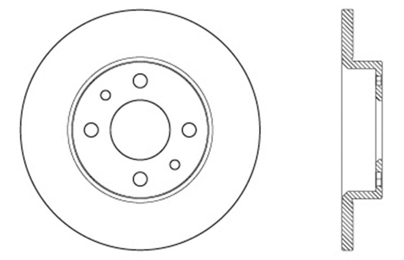 StopTech Slotted & Drilled Sport Brake Rotor - 0
