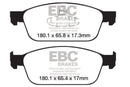EBC 12-18 Ford Focus ST Bluestuff Front Brake Pads-1