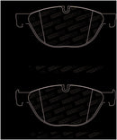 StopTech 09-17 BMW 5-Series Street Brake Pads w/Shims - Front-1