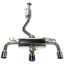 Remark 2023+ Toyota GR Corolla Elite Spec Cat-Back Exhaust w/ Outer Polished & Center Burned TI Tips-3