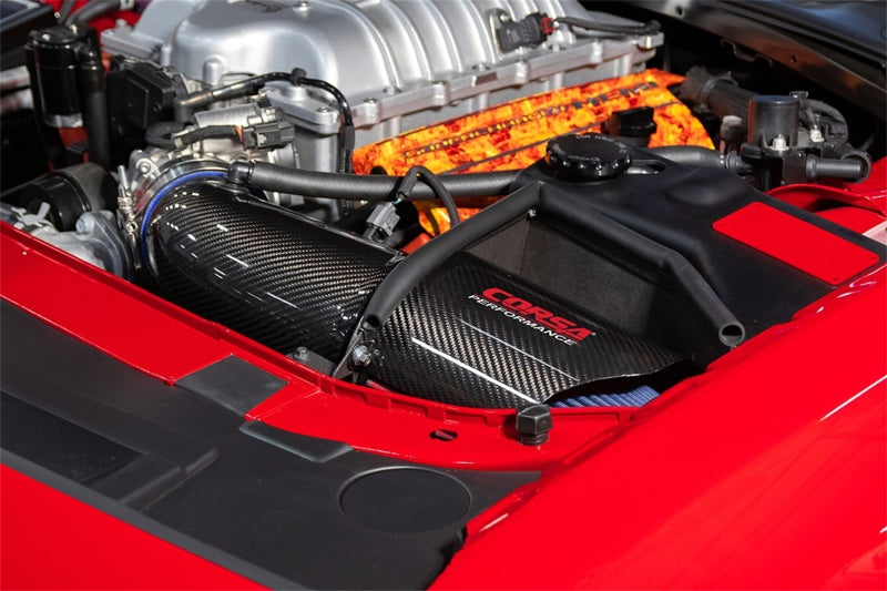 Corsa 2019-2023 Dodge Challenger SRT/Hellcat/Redeye/Demon Carbon Fiber Air Intake w/ DryTech Filter - 0