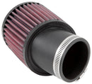 K&N Filter Universal Rubber Round Straight Filter 20 Deg Angled 2-7/16in Flange 3-3/4in OD 4in H-5