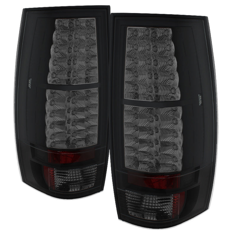 Spyder Chevy Suburban/GMC Yukon/Yukon Denali 07-14 LED Tail Lights Blk Smke ALT-YD-CSUB07-LED-BSM - 0