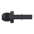 DeatschWerks 8AN Male Flare to 3/8in Male EFI Quick Connect Adapter - Anodized Matte Black-3
