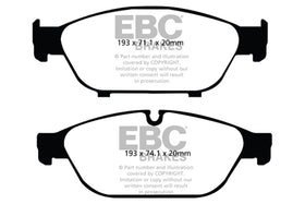 EBC 12+ Audi A6 Quattro 3.0 Supercharged Greenstuff Front Brake Pads - 0
