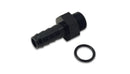 Vibrant Aluminum Male -8AN ORB to 1/2in Barb w/O-Ring - Anodized Black-1