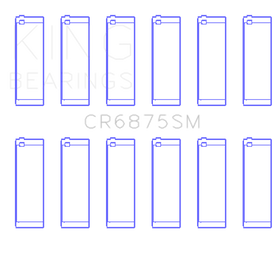 King Engine Bearings Mercedes Benz OM 642 Sputter Replacement Connecting Rod Bearing - Size +0.25mm - 0