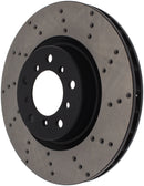 StopTech 01-06 BMW M3 Drilled Left Front Rotor-3
