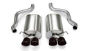 Corsa 2005-2007 Chevrolet Corvette C6 6.0L V8 Black Sport Axle-Back Exhaust-1
